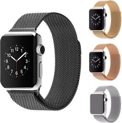 Luxe Milanese Loop Armband Voor Apple Watch Series 1 2 3 4 5 6 SE 42 44