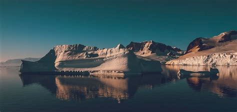 Premium Photo | Floating icebergs in paradise bay antartica