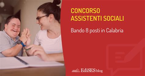 Concorso Per Assistenti Sociali Cosenza Bando Posti