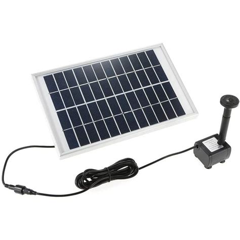 The Decdeal Solar Powered Pond Pump 5w Solar Water Pump Is Made From