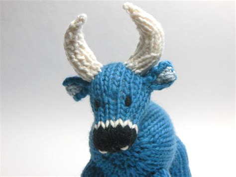 Babe The Blue Ox Knit Soft Sculpture Knit Ox Woodland Decor Etsy