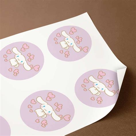 Cinnamoroll Round Stickers Loveliness Decorative Stickers | www.cinnamorollplushie.com