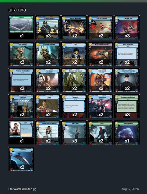 qira qira | Star Wars: Unlimited SWU TCG