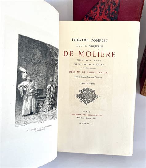 Moliere Th Atre Complet De J B Poquelin De Moli Re Edition