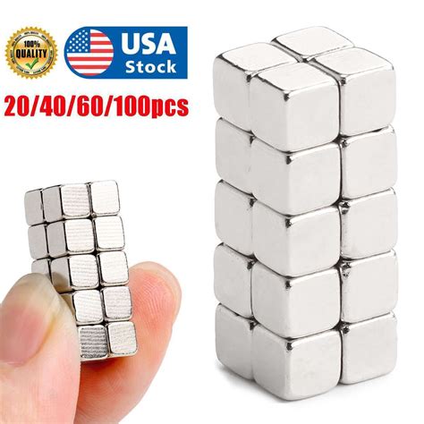 Pcs Magnets Block Cube Rare Earth Neodymium Magnetic N