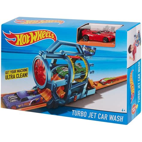Стартовые комплекты Hot Wheels City Turbo Jet Автомойка Fjn35 купить с доставкой по выгодным