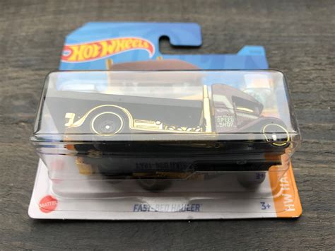 Fast Bed Hauler Gold Mattel Hot Wheels Hw Haulers Miniature Car Scale Model Collectible