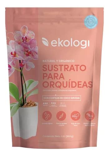 Sustrato Orquídeas Orgánico 7 5l Ekologi Con Corteza De Coco Meses