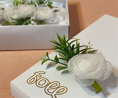 Lapela Para Noivos Flor De Tecido Casamento Broche C Foll