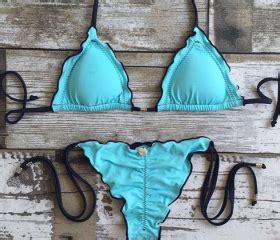 Pure Color Bikini Bind Sexy Swimsuit On Luulla