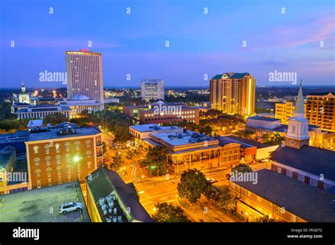 Tallahassee Florida Usa Downtown Skyline Stock Photo Alamy