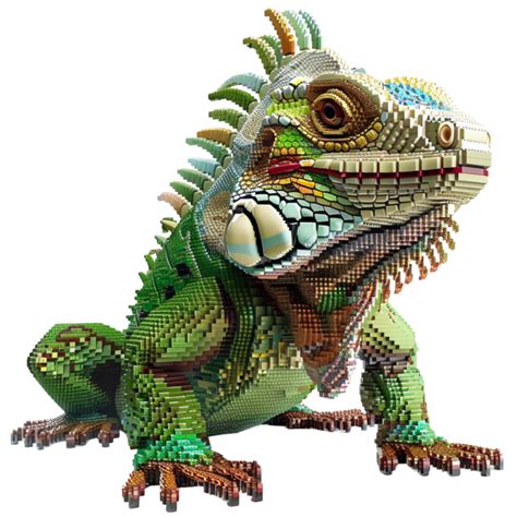 A Green Lizard On Transparent Background Ai Generative 43974657 Png