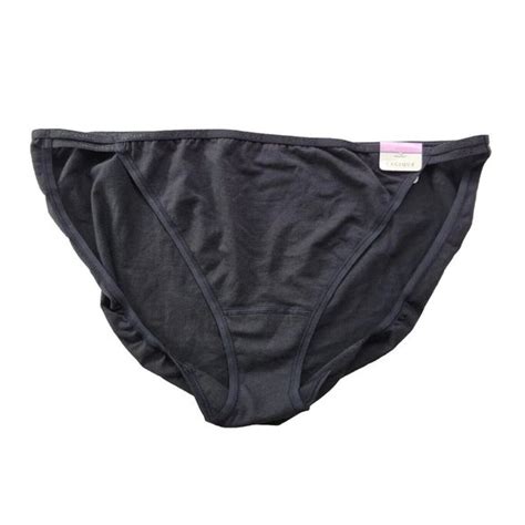 Cacique Intimates Sleepwear New Cacique Women 2224 Black Underwear String Bikini Panty