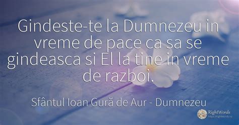 Citate De Sfântul Ioan Gură De Aur Ioan Crisostom Despre Pace
