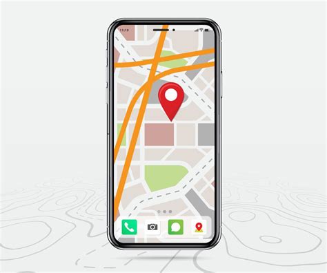 Gps De Mapas Móviles Aplicación De Mapas De Teléfonos Inteligentes Y