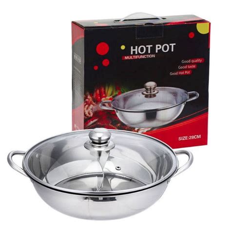 Jual Panci Hotpot Panci Shabu Sekat PANCI SHABU HOT POT SEKAT TUTUP KACA STEAMBOAT SUKI Panci