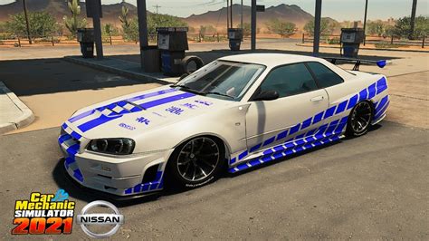 Nissan Skyline 2F2F Car Restoration Car Mechanic Simulator 21