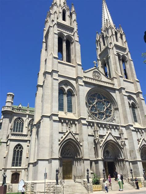 Cathedral Basilica of the Immaculate Conception Stock Photo - Image of ...