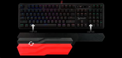 A4Tech B975 Bloody Full Mechanical Light Strike RGB Animation Gaming ...