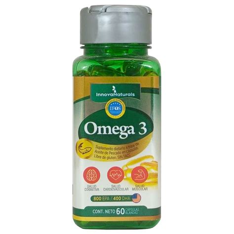 Innovanaturals Omega 3 Aceite De Pescado X 60 Cápsulas Farmacia