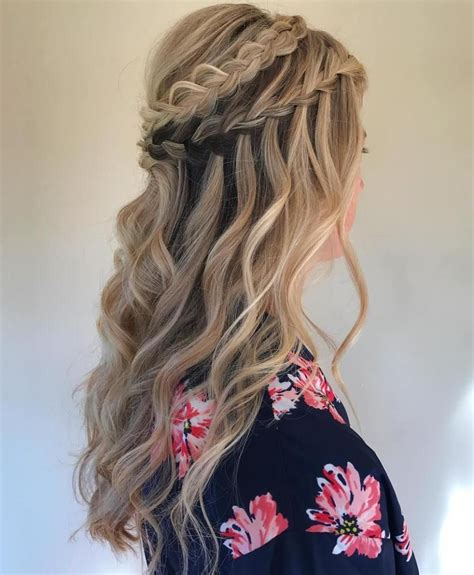 40 Flowing Waterfall Braid Styles Waterfall Braid Tutorial And Inspiration Waterfall