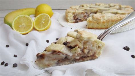 Tarte crémeuse à la banane et aux pépites de chocolat