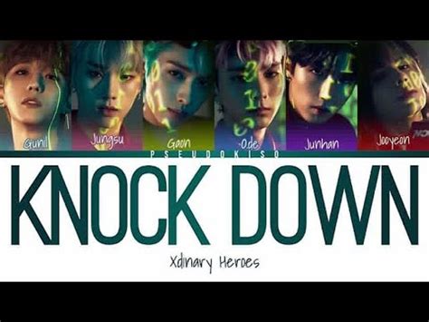 Xdinary Heroes Knock Down Lyrics Color Coded Lyrics