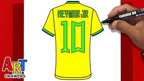 How To Draw Neymar Jr Shirt Brazil Neymarjr Youtube