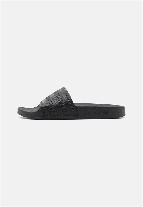 adidas Originals ADILETTE UNISEX - Pool slides - core black/black ...