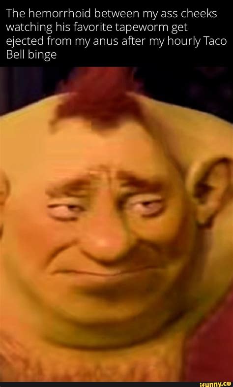 The Hemorrhoid Between My Ass Cheeks Watching His Favorite Tapeworm Get Ejected From My Anus