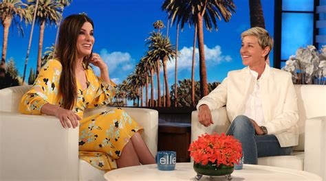 Sandra Bullock Reveals Which Co Star Was Her Favorite Kisser Ellen Degeneres Sandra Bullock