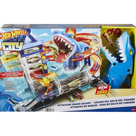 Mattel Hot Wheels City Shark Escape Playset With 1 Car HDP06 Toys Shop Gr