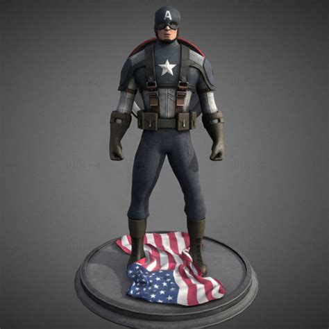 Captain America Figure 3d Printing Model