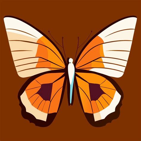 Elegante Mariposa Monarca Para Proyectos Creativos Vector Premium