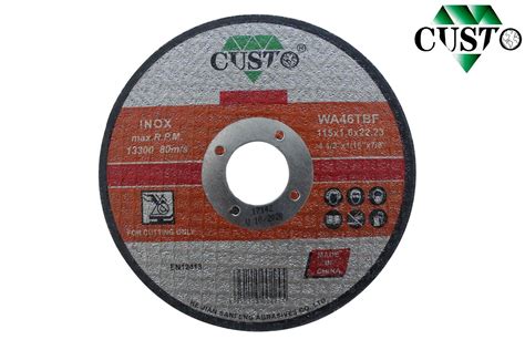 MPa Certified Cutting Disc For Stainless Steel 4 Inch Abrasive Wheel