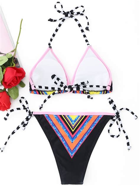 Bikini Brazylijskie Str J Geometryczne Kolorowe L Oficjalne Archiwum Allegro