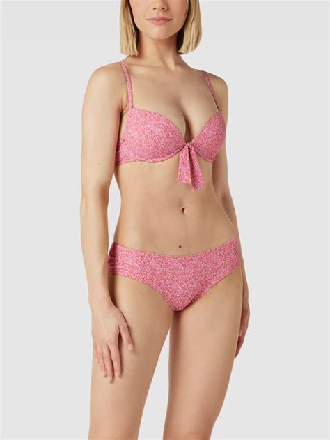 Esprit Bikini Oberteil Mit Allover Muster Modell Kribi Pink Online Kaufen