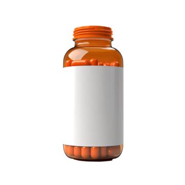 Pill Bottle 3d Render Pill Medicine Drug PNG Transparent Image And