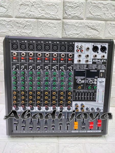 Jual MIXER ASHLEY MDX 8 ASHLEY MDX8 8channel 3 Aux ORIGYNAL WITCH