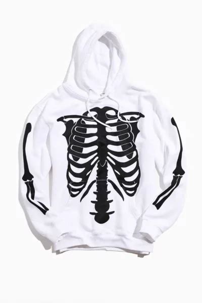 Skeleton Hoodie Sweatshirt Urban Outfitters