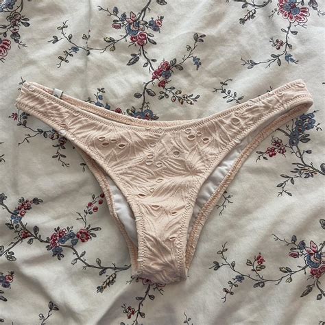 Rhythm Pink Floral Bikini Bottoms Worn Once Bundle Depop