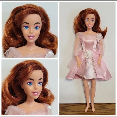 Rare Barbie Princess Anastasia Doll Brunette Blue Eyes Super Cute Picclick Ca