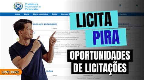 Live 195 COMO ENCONTRAR OPORTUNIDADES DE LICITAÇÃO NO PORTAL