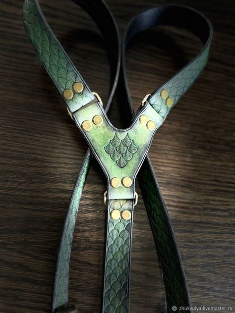 Подтяжки: из натуральной кожи с тиснением в интернет-магазине Ярмарка ...