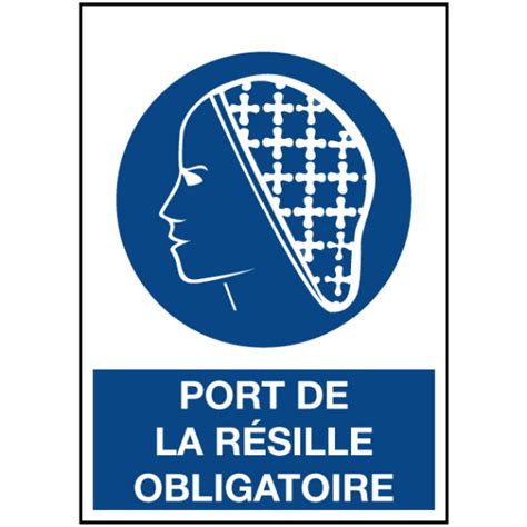 Signalétique Port De La Résille Obligatoire Iso 7010 Ozc Signalétique