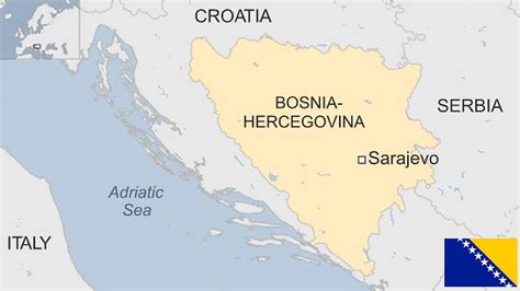 Bosnia And Herzegovina On Map Of Europe Gracia Georgeanne