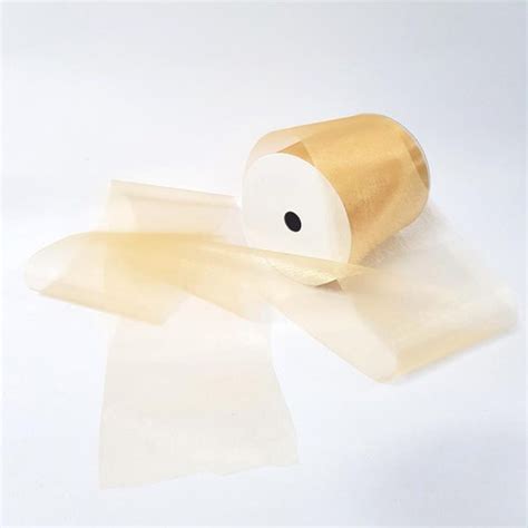 Organza Ribbon 100mm Gold Desflora