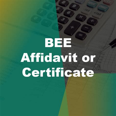 Sworn Affidavit Bee Certificate Form