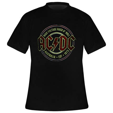 T Shirt Homme Ac Dc Est 1973 Rock A Gogo