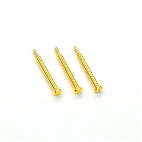 Connector Terminal Pins Brass Gold Plated Smt Spring Loaded Pogo Pin